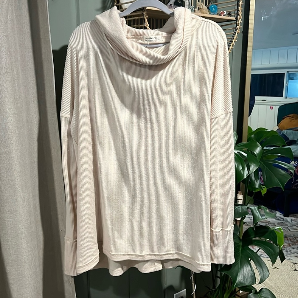 FP cream ribbed sweater